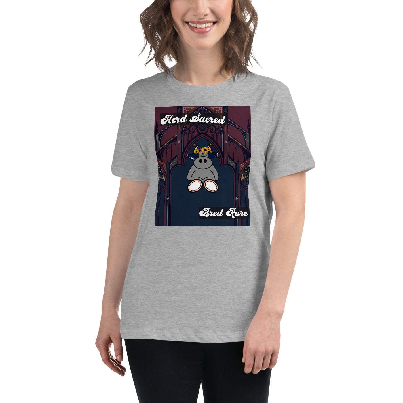 Pocket Cows Women's Relaxed T-Shirt — Design 271