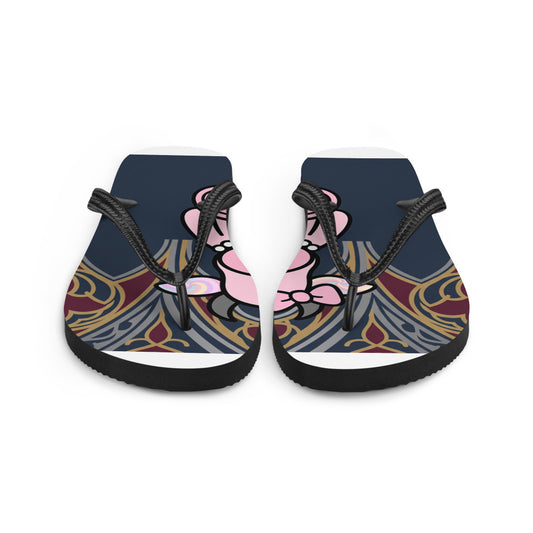 Pocket Cows Sublimation Flip Flops — Sacred Herd — Design 839