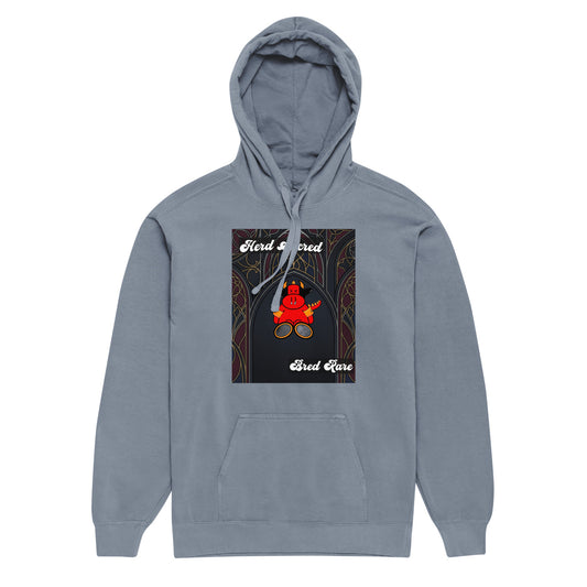 Pocket Cows Unisex Garment-Dyed Hooded Sweatshirt I Comfort Colors — Sacred Herd — Design 267