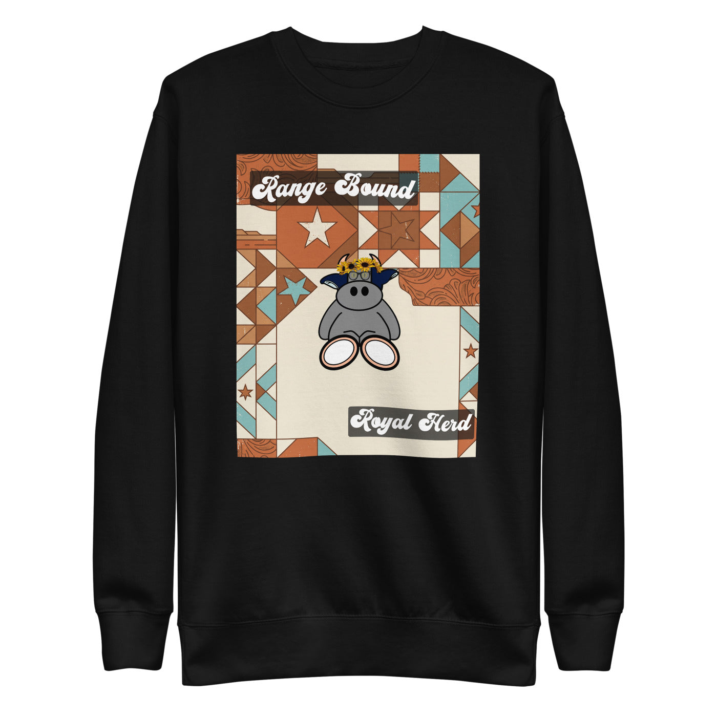 Pocket Cows Crewneck — Range Royalty — Design 258