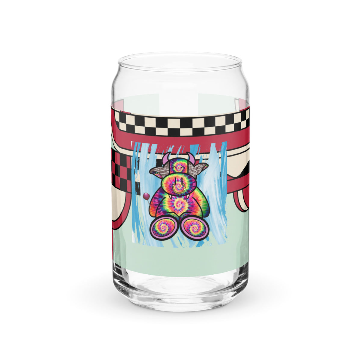 Pocket Cows Can-Shaped Glass (16 oz) — Always Fresh — Design 713