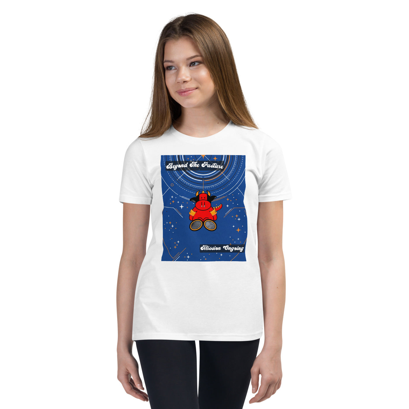 Pocket Cows Youth Staple Tee — Design 278