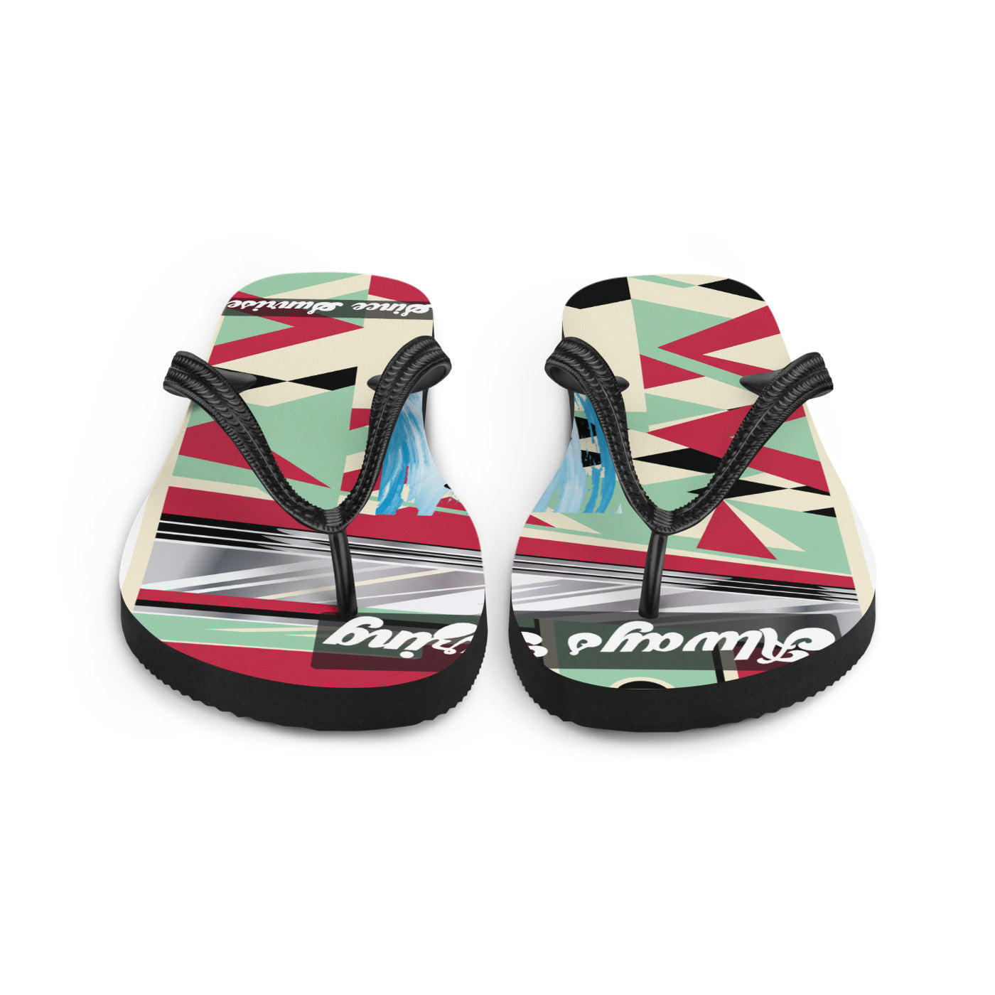 Pocket Cows Sublimation Flip Flops — Always Fresh — Design 716