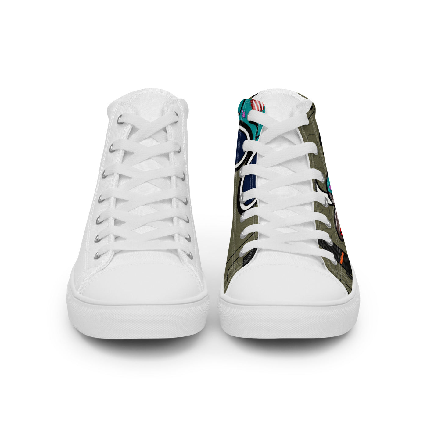 Pocket Cows Men's High Top Canvas Shoes — Built To Roam — Design 810