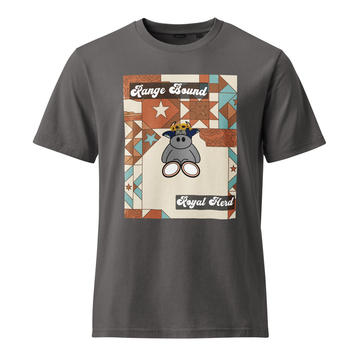 Pocket Cows Unisex Garment Dyed Creator 2.0 Vintage T-Shirt — Design 258