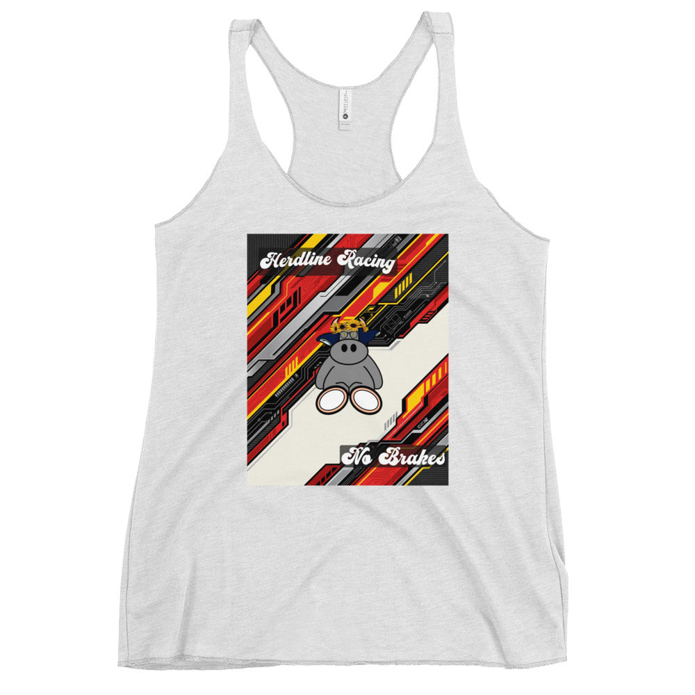 Pocket Cows Women's Racerback Tank Top — Design 263