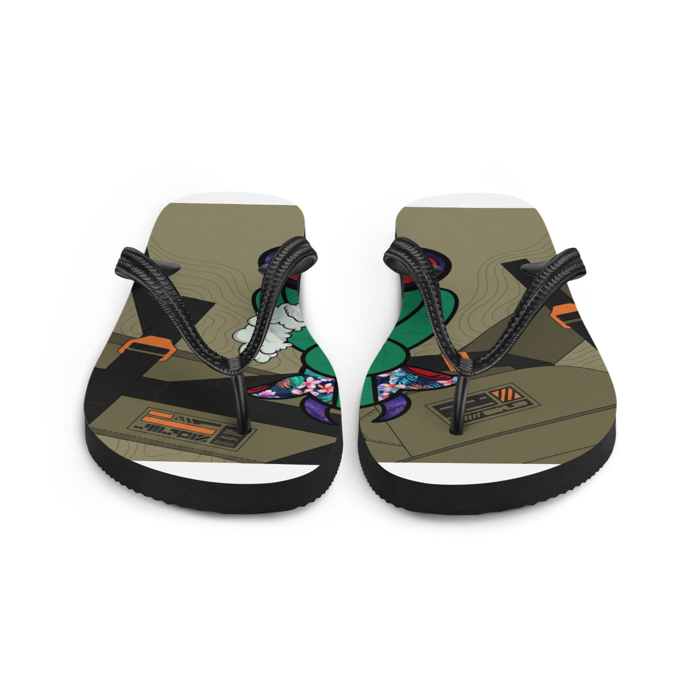 Pocket Cows Sublimation Flip Flops — Built To Roam — Design 736