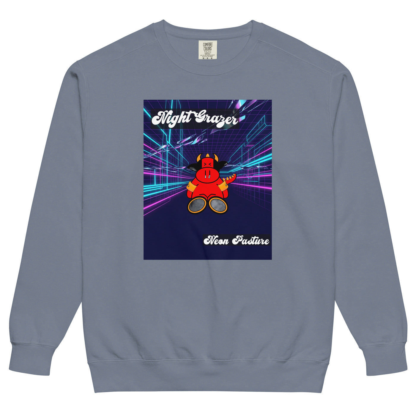 Pocket Cows Unisex Garment-Dyed Sweatshirt — Design 250