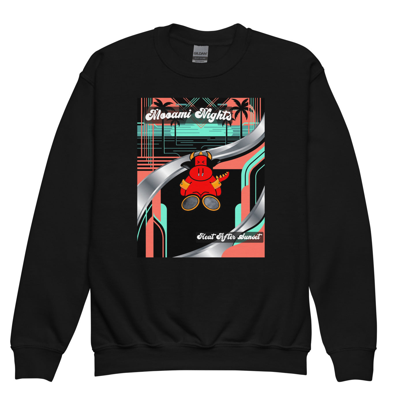 Pocket Cows Youth Crew Neck Sweatshirt — Design 272