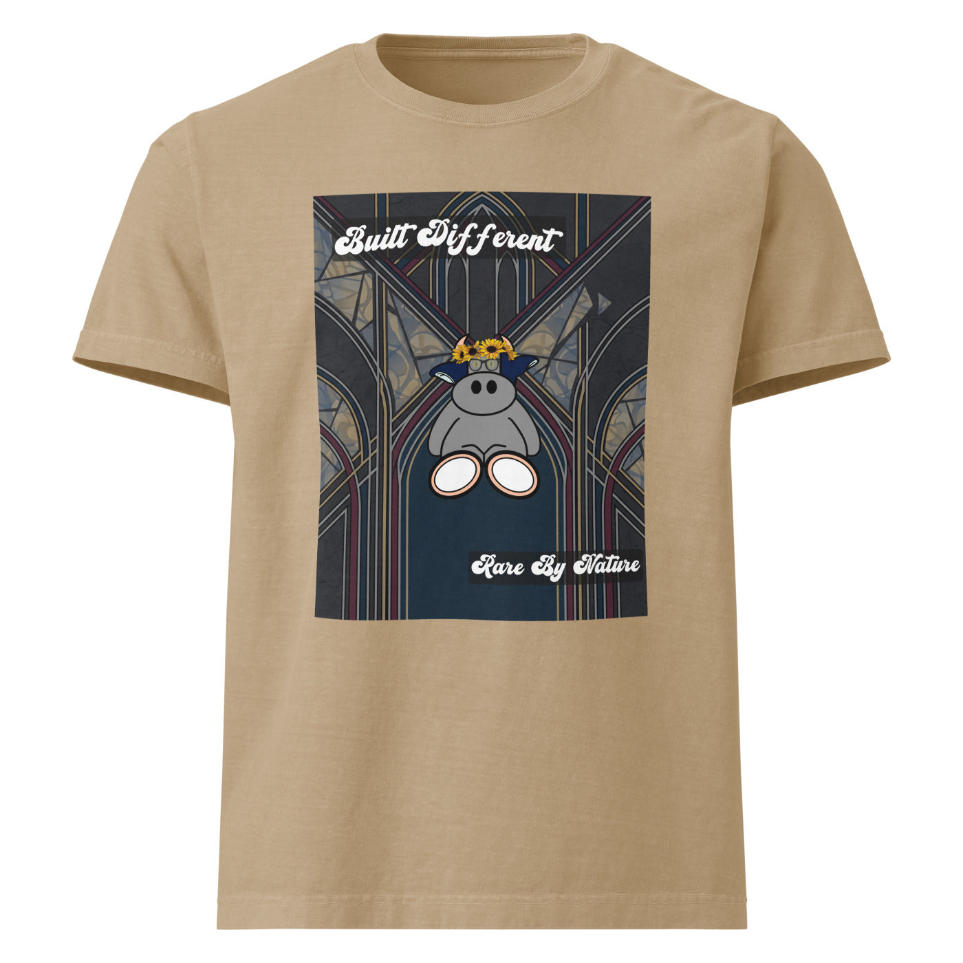 Pocket Cows Unisex Heavyweight Garment Dye Tee — Design 269