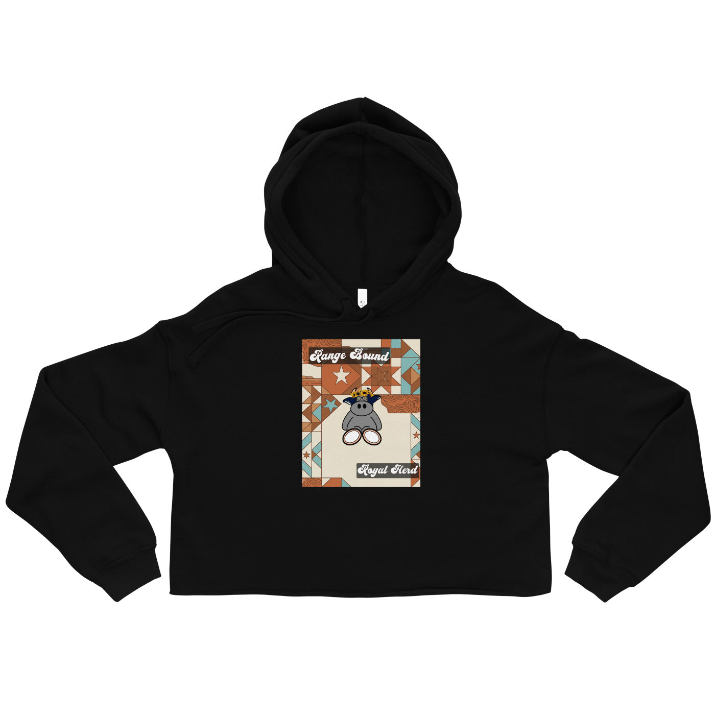 Pocket Cows Women's Cropped Hoodie — Design 258
