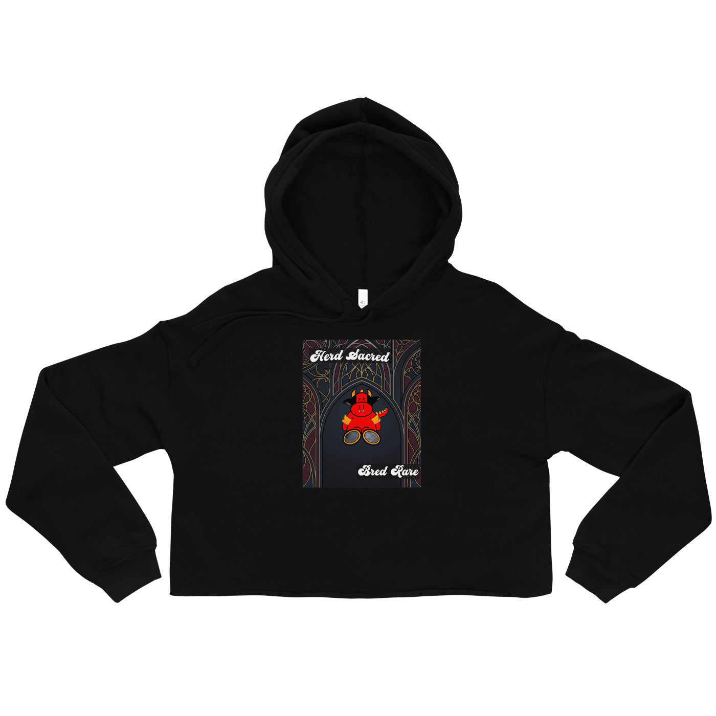 Pocket Cows Women's Cropped Hoodie — Design 267