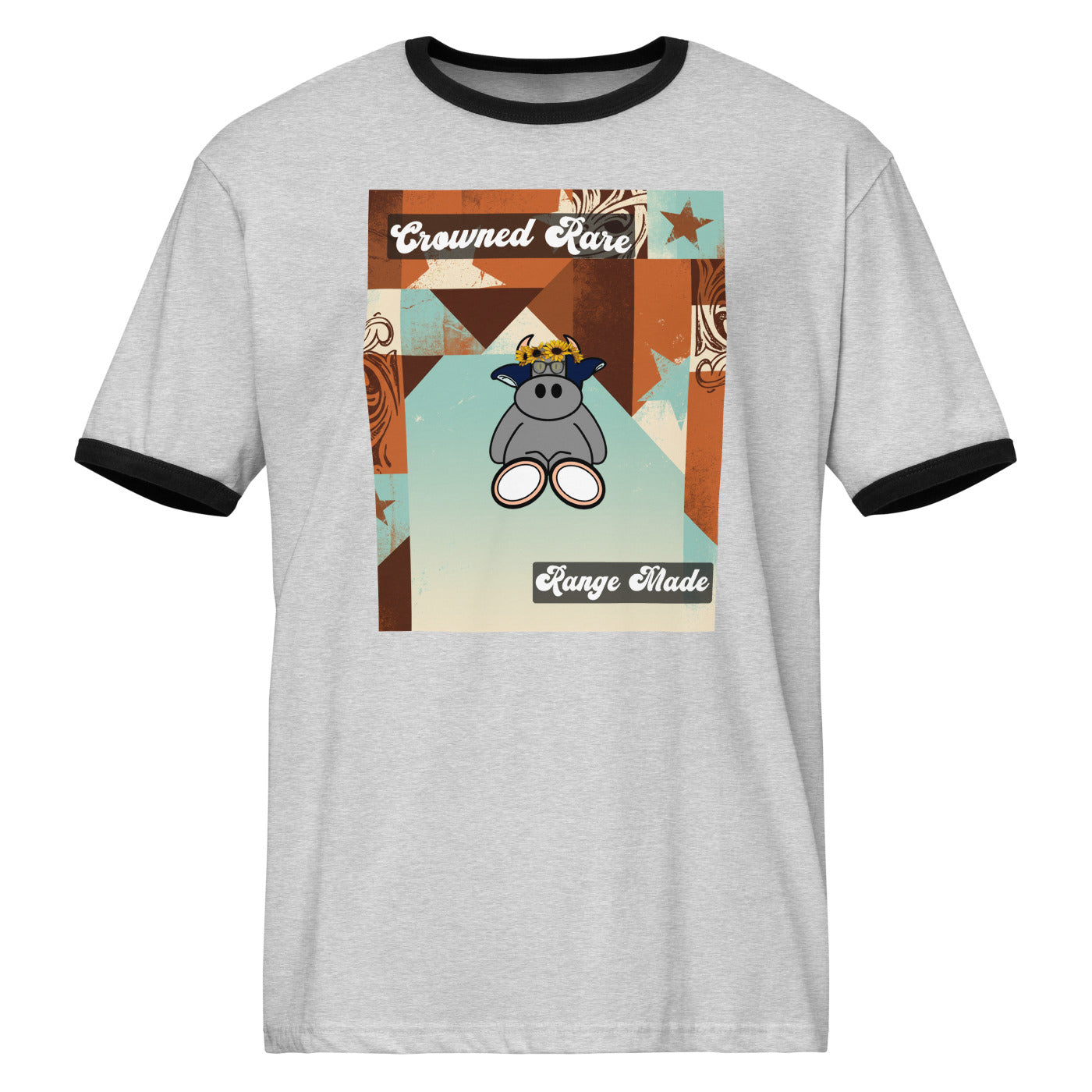 Pocket Cows Unisex Ringer T-Shirt — Design 260