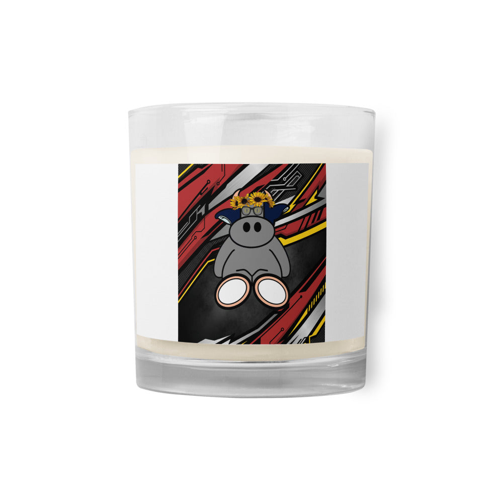 Pocket Cows Glass Jar Soy Wax Candle — Full Throttle — Design 265