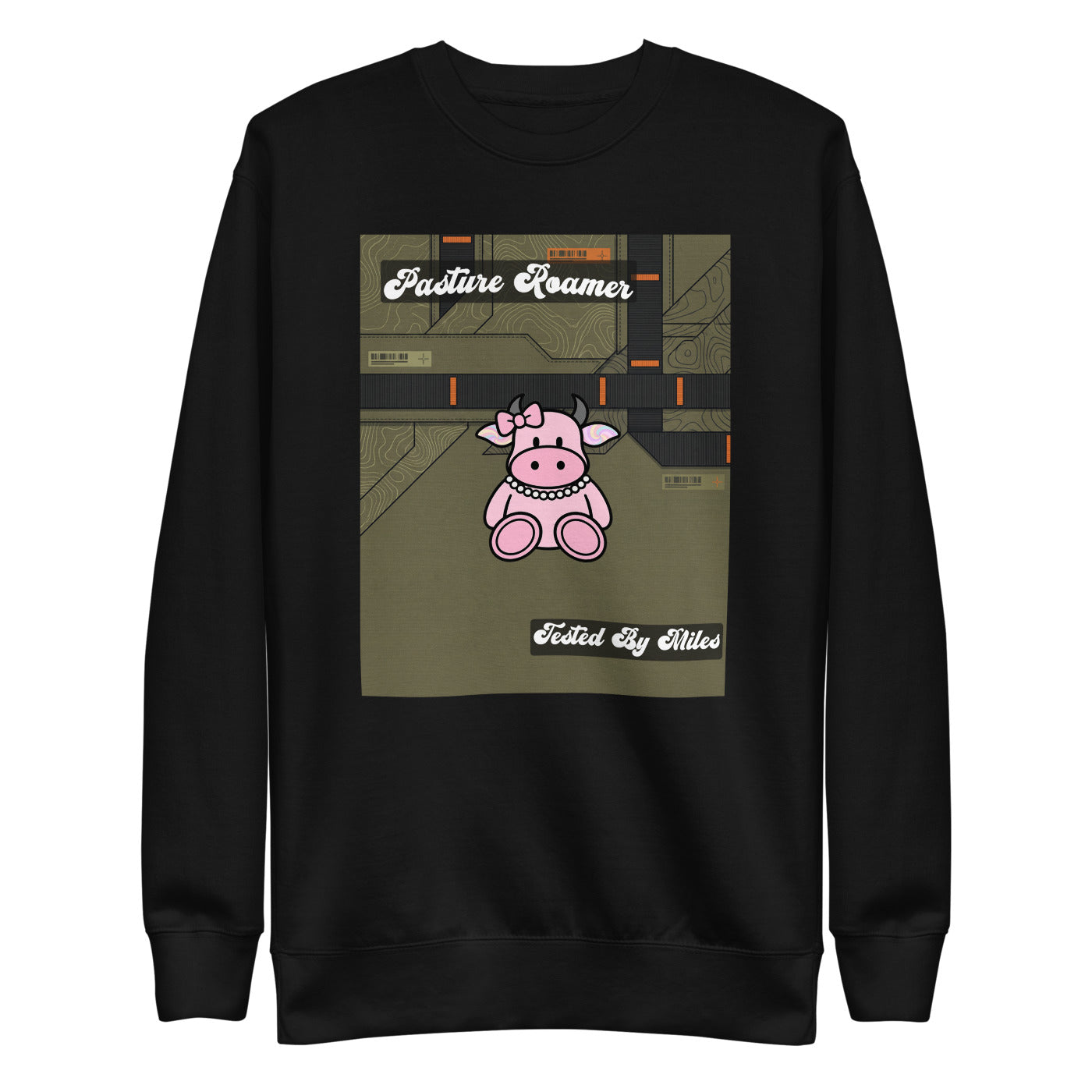 Pocket Cows Crewneck — Built To Roam — Design 849