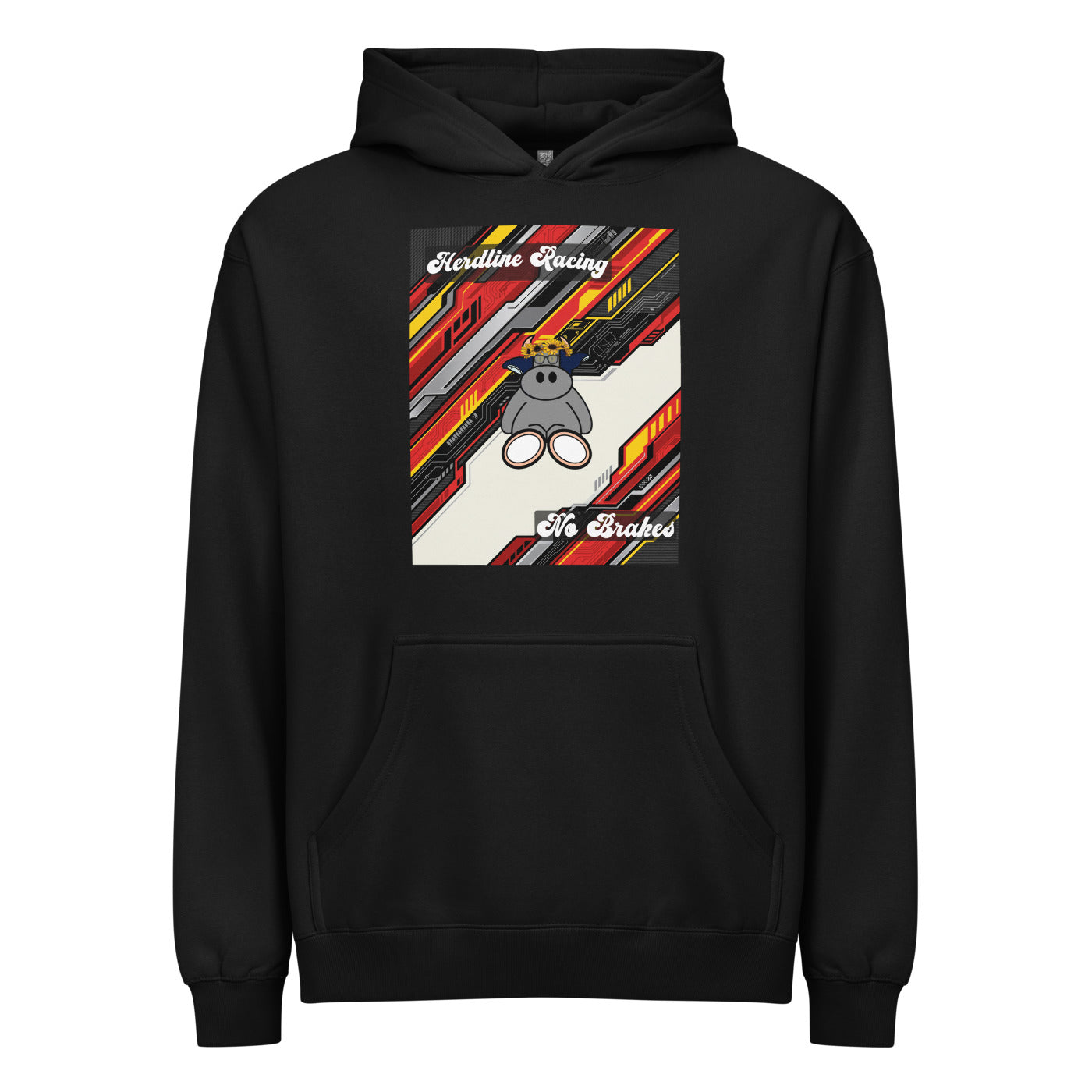 Pocket Cows Men's Box Hoodie I Cotton Heritage M2635 — Full Throttle — Design 263