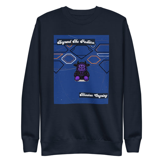 Pocket Cows Crewneck — Orbit The Herd — Design 226