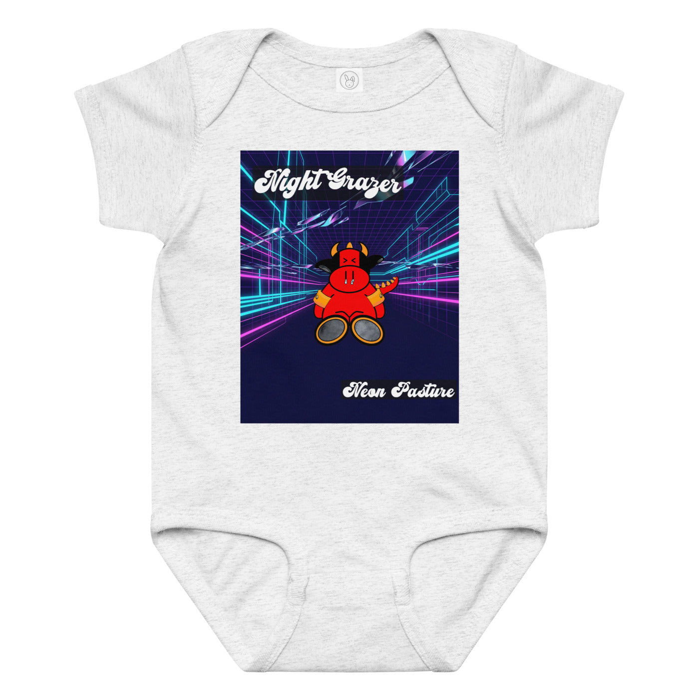 Pocket Cows Baby Jersey Bodysuit — Design 250