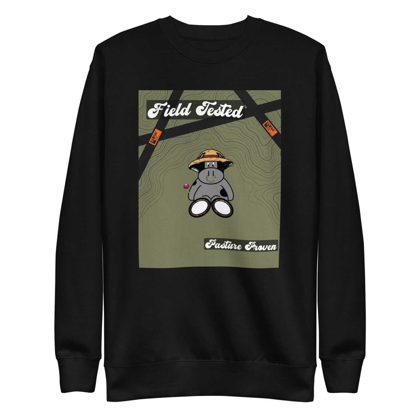 Pocket Cows Crewneck — Built To Roam — Design 65