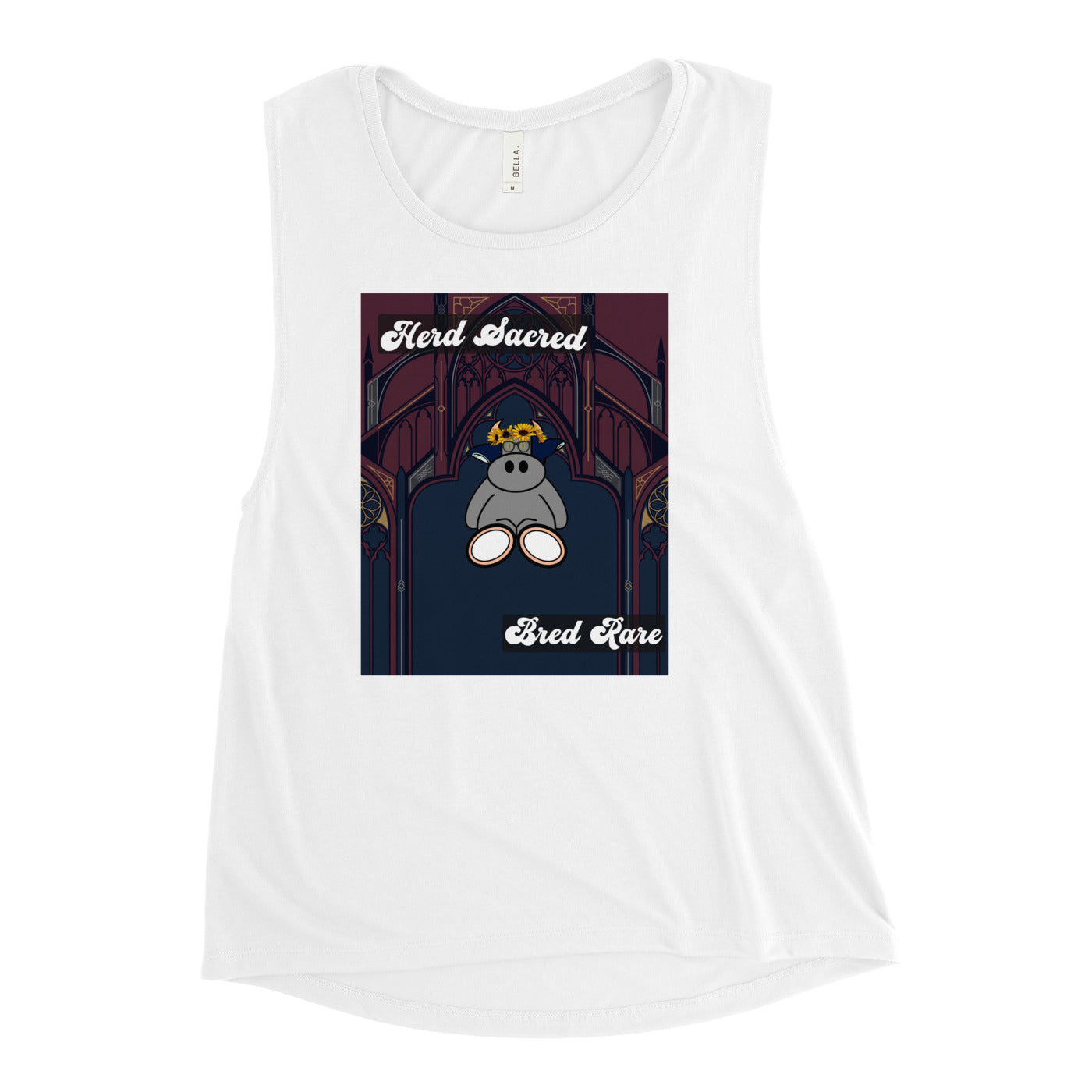 Pocket Cows Women's Muscle Tank — Design 271