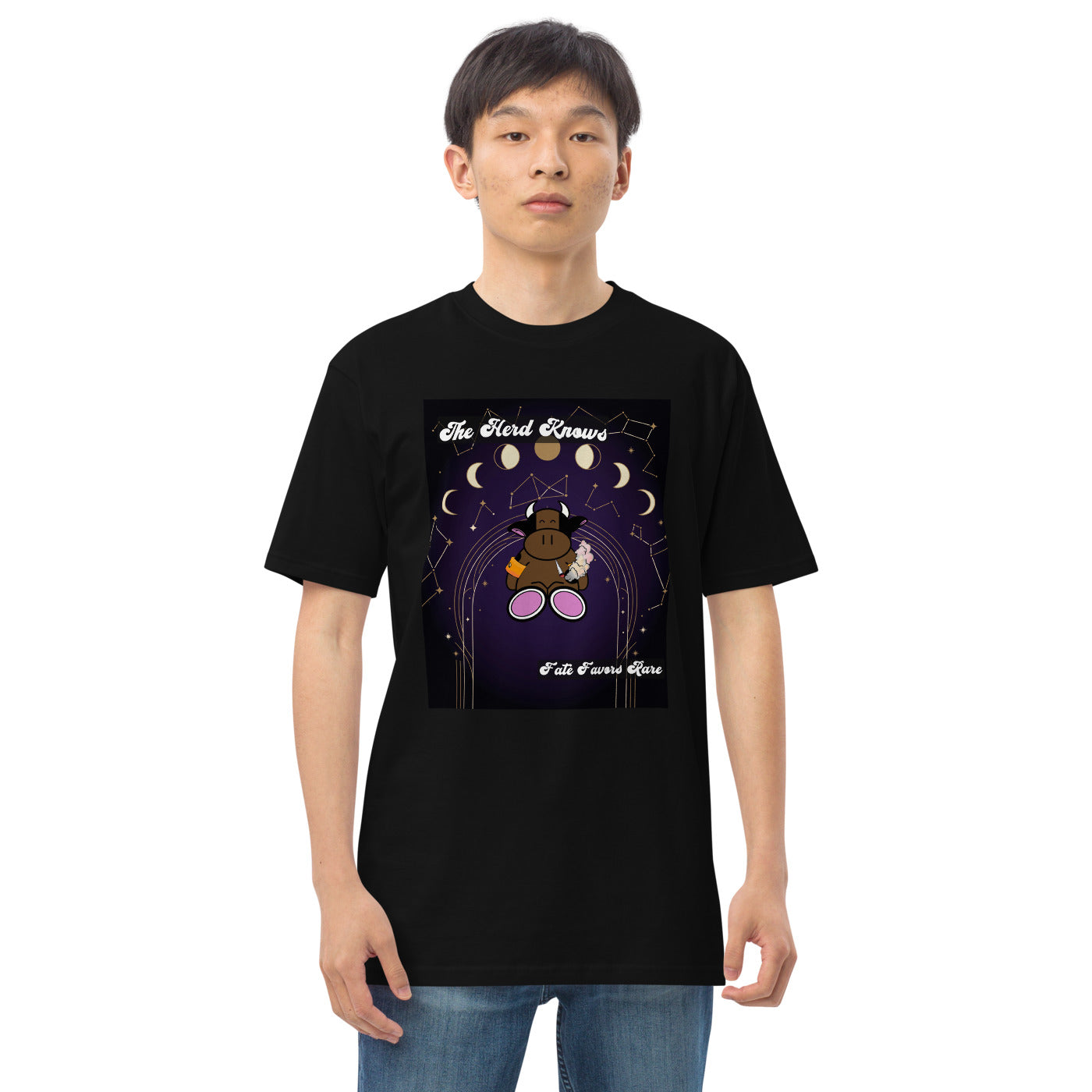 Pocket Cows Heavyweight Tee — Written In The Herd — Design 766