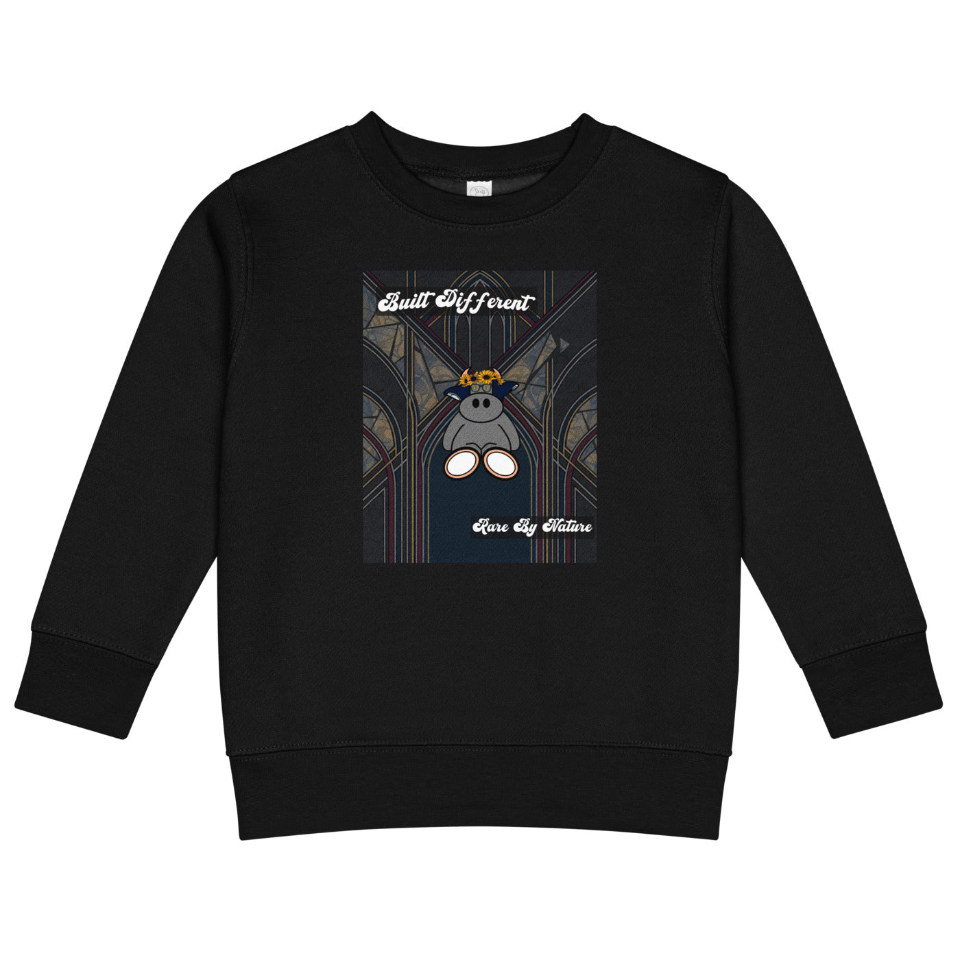 Pocket Cows Kids Crew Neck Sweatshirt — Design 269