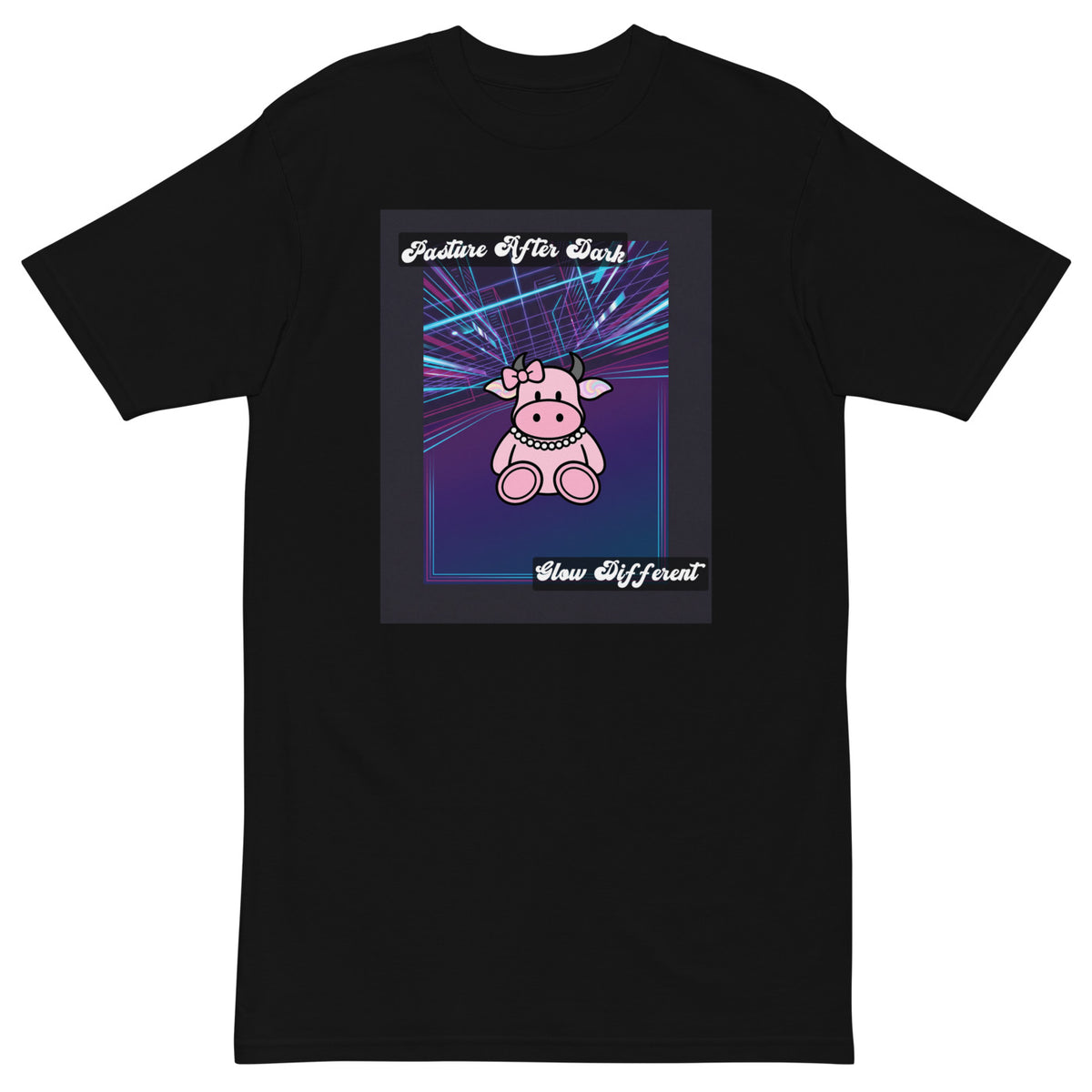 Pocket Cows Heavyweight Tee — After Hours — Design 223 — alternate view