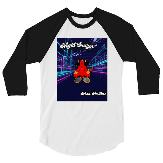 Pocket Cows Unisex 3/4 Sleeve Raglan Shirt — Design 250