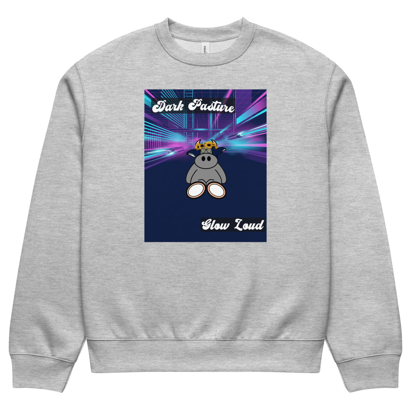 Pocket Cows Unisex Oversized Heavyweight Sweatshirt — Design 255