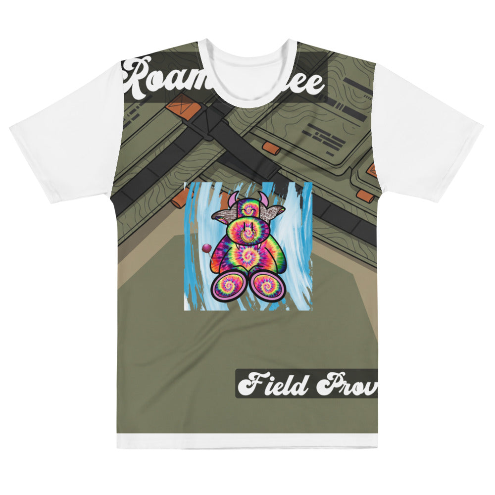 Pocket Cows All-Over Print Men’s Cotton Crew Neck T-Shirt — Built To Roam — Design 719
