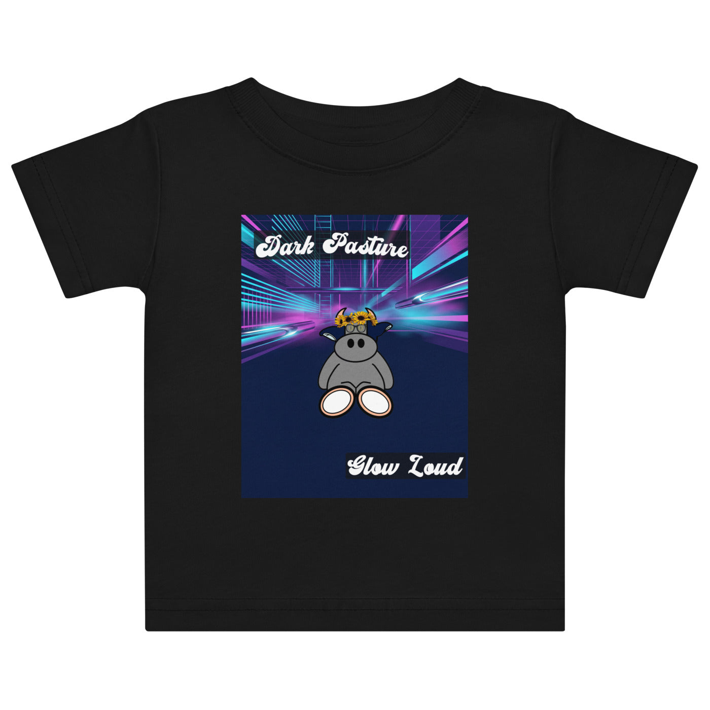 Pocket Cows Baby Jersey T-Shirt — Design 255