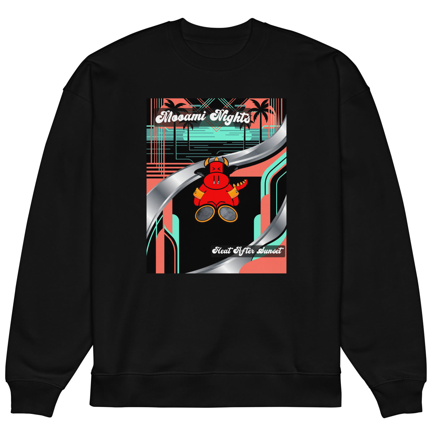Pocket Cows Unisex Organic Oversized Raddler 2.0 Sweatshirt — Design 272