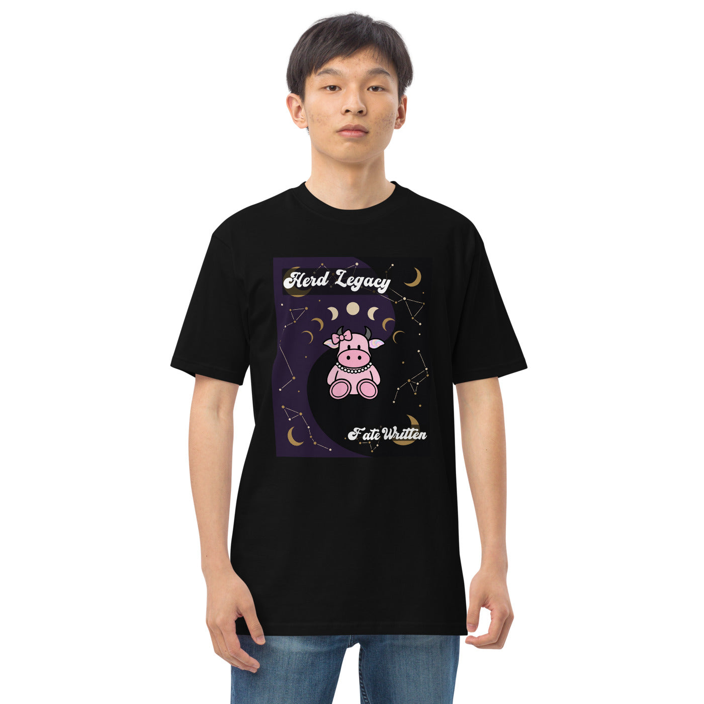 Pocket Cows Heavyweight Tee — Written In The Herd — Design 842