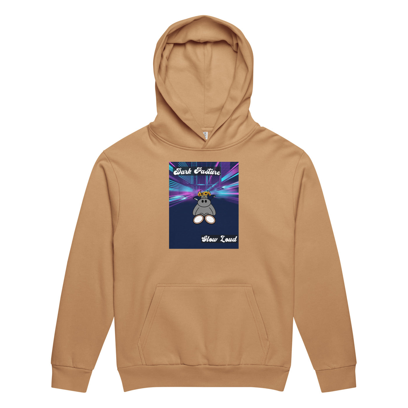 Pocket Cows Unisex Urban Hoodie Garment Dyed — Design 255
