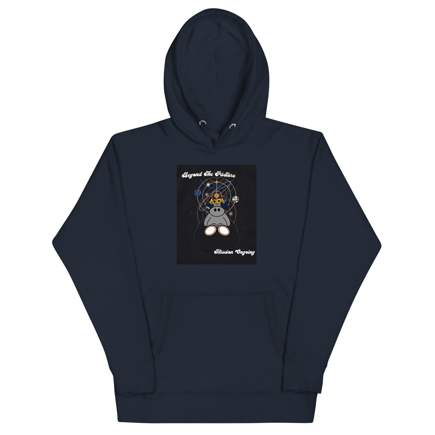 Pocket Cows Hoodie — Orbit The Herd — Design 35