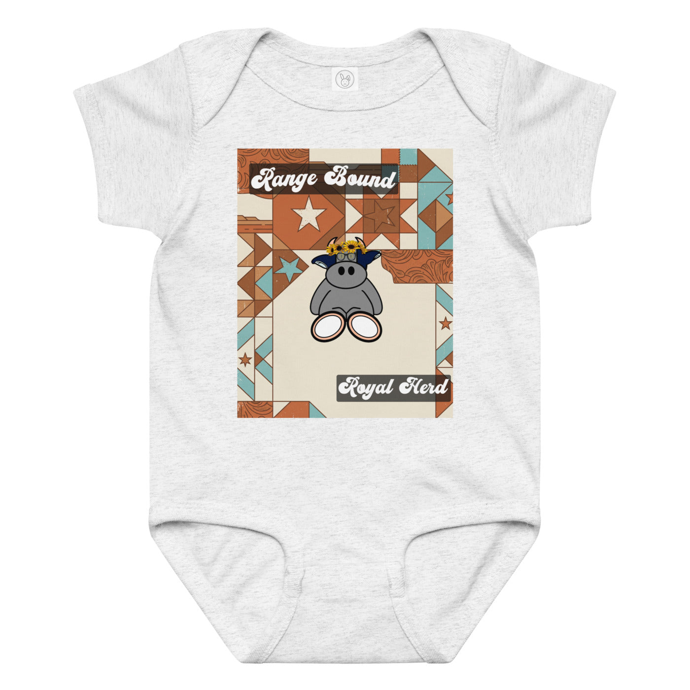 Pocket Cows Baby Jersey Bodysuit — Design 258