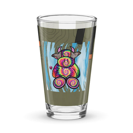Pocket Cows Shaker Pint Glass (16 oz) — Built To Roam — Design 717