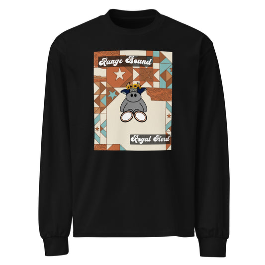 Pocket Cows Unisex Heavyweight Long Sleeve Shirt — Design 258