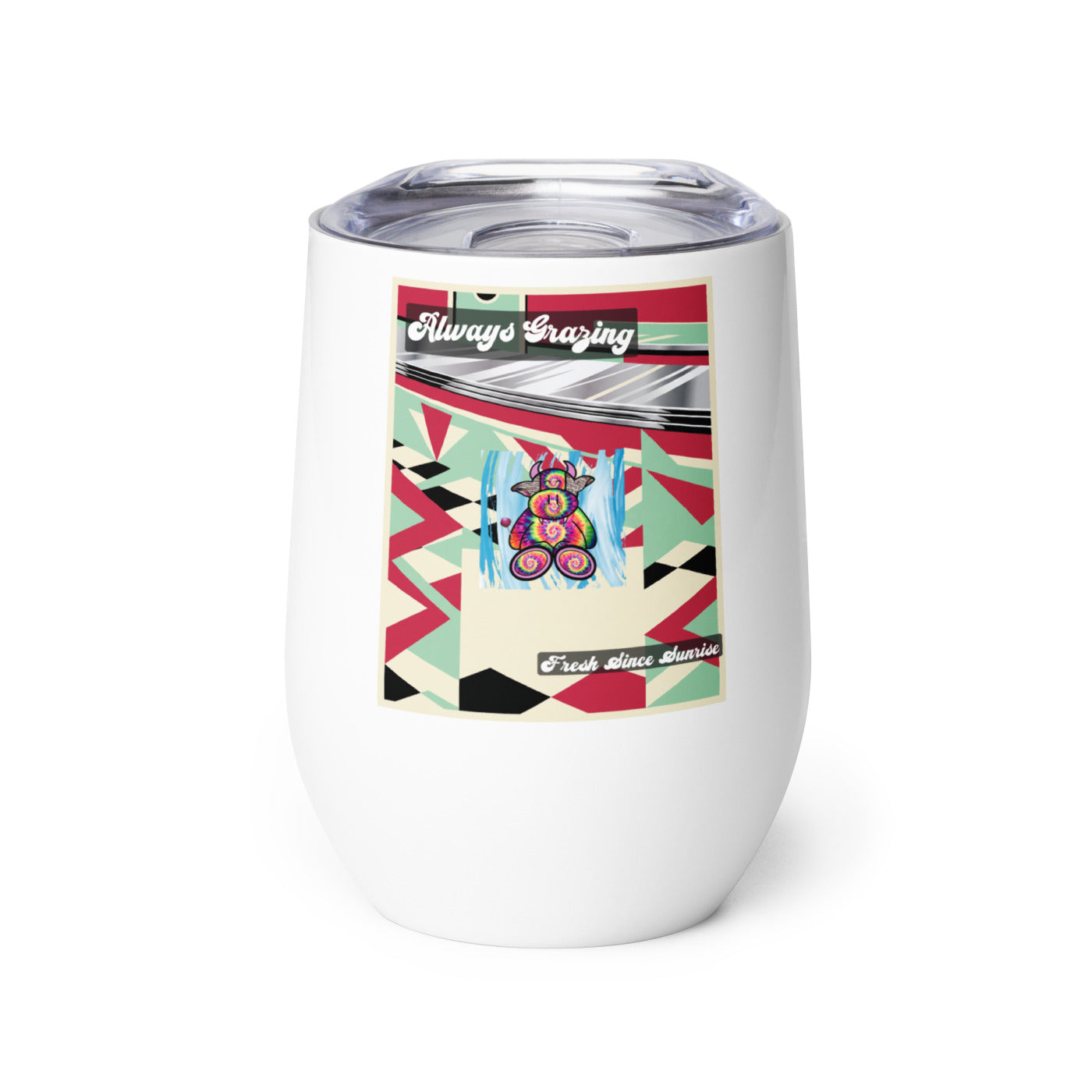 Pocket Cows Wine Tumbler — Always Fresh — Design 716
