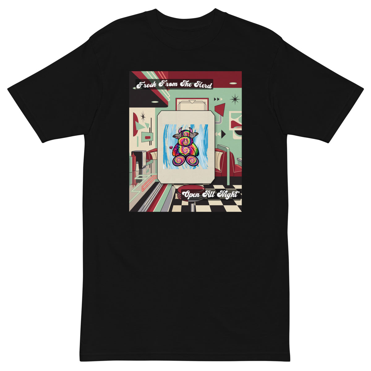 Pocket Cows Heavyweight Tee — Always Fresh — Design 11 — alternate view