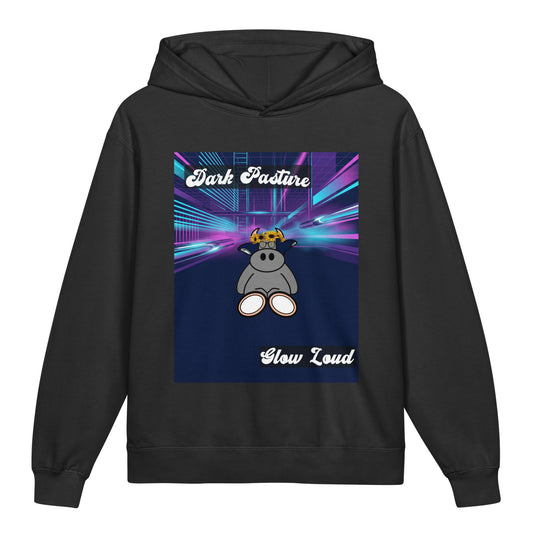 Pocket Cows Youth Garment-Dyed Lightweight Hooded Sweatshirt — Design 255