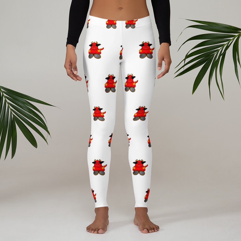 Pocket Cows All-Over Print Leggings — Sacred Herd — Design 267