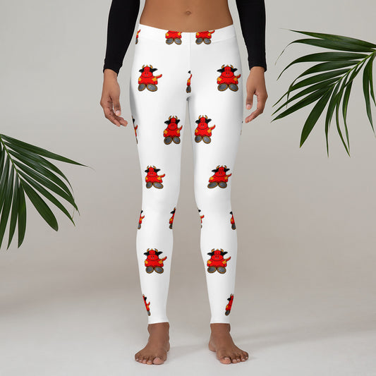 Pocket Cows All-Over Print Leggings — Sacred Herd — Design 267
