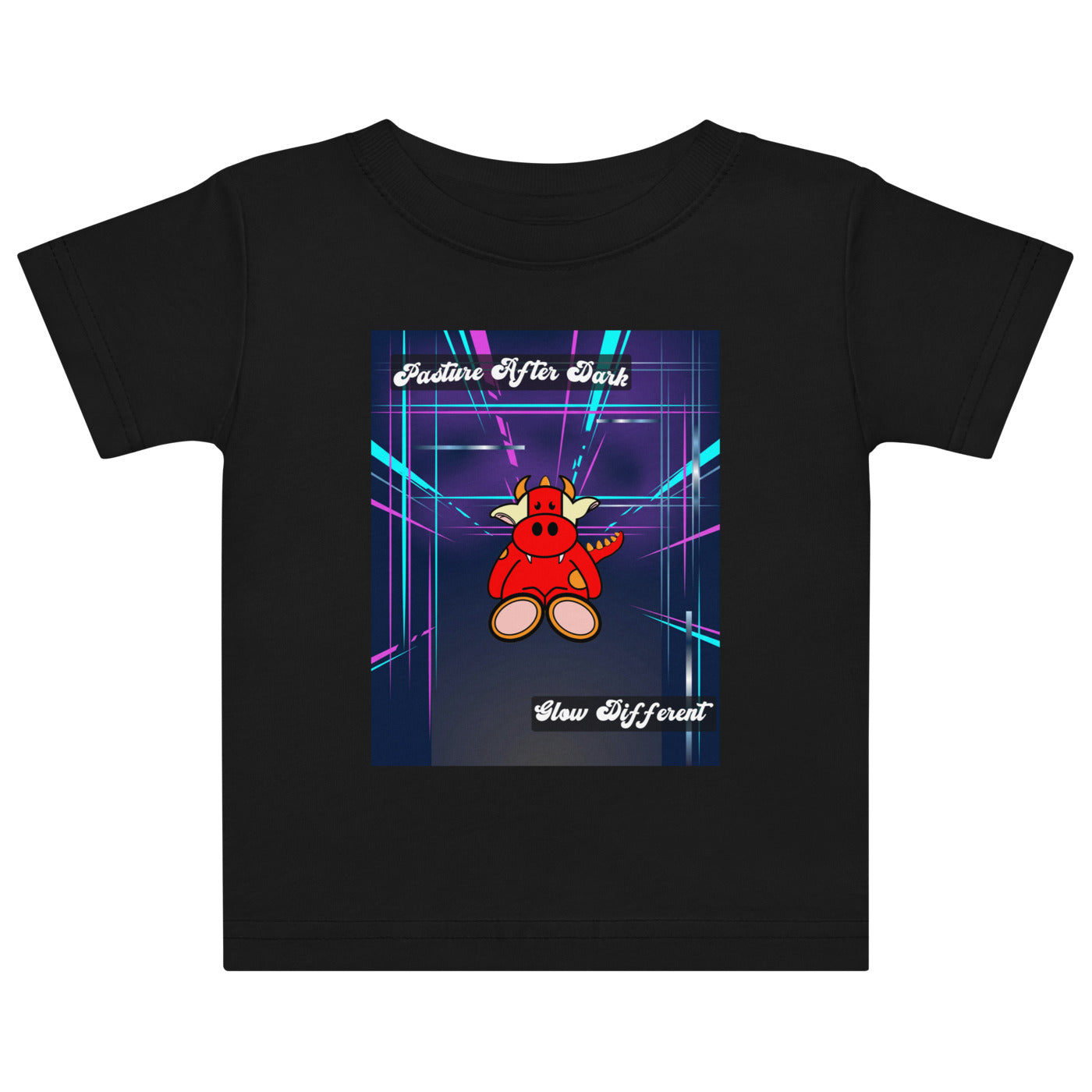 Pocket Cows Baby Jersey T-Shirt — Design 273