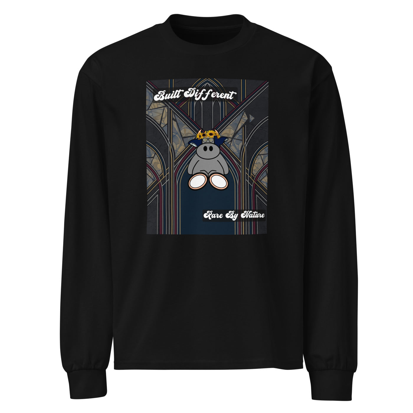 Pocket Cows Unisex Heavyweight Long Sleeve Shirt — Design 269