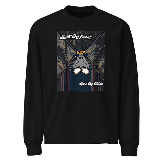 Pocket Cows Unisex Heavyweight Long Sleeve Shirt — Design 269