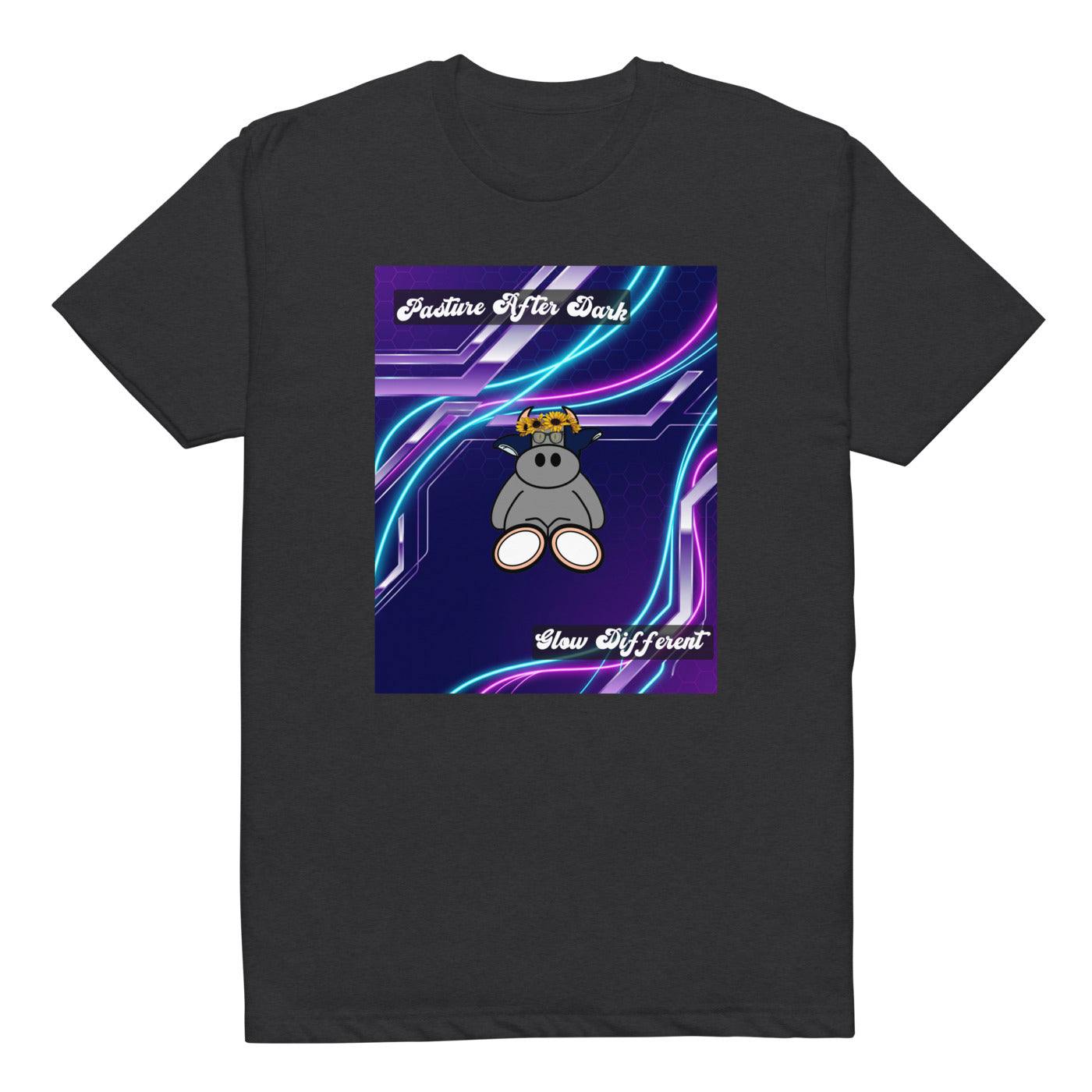 Pocket Cows Unisex CVC T-shirt — Design 251