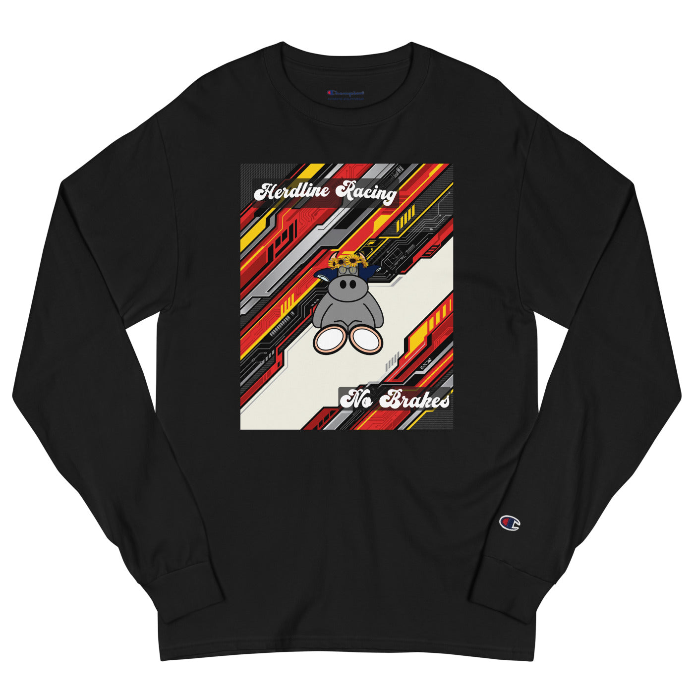 Pocket Cows Men’s Long Sleeve T-Shirt — Design 263