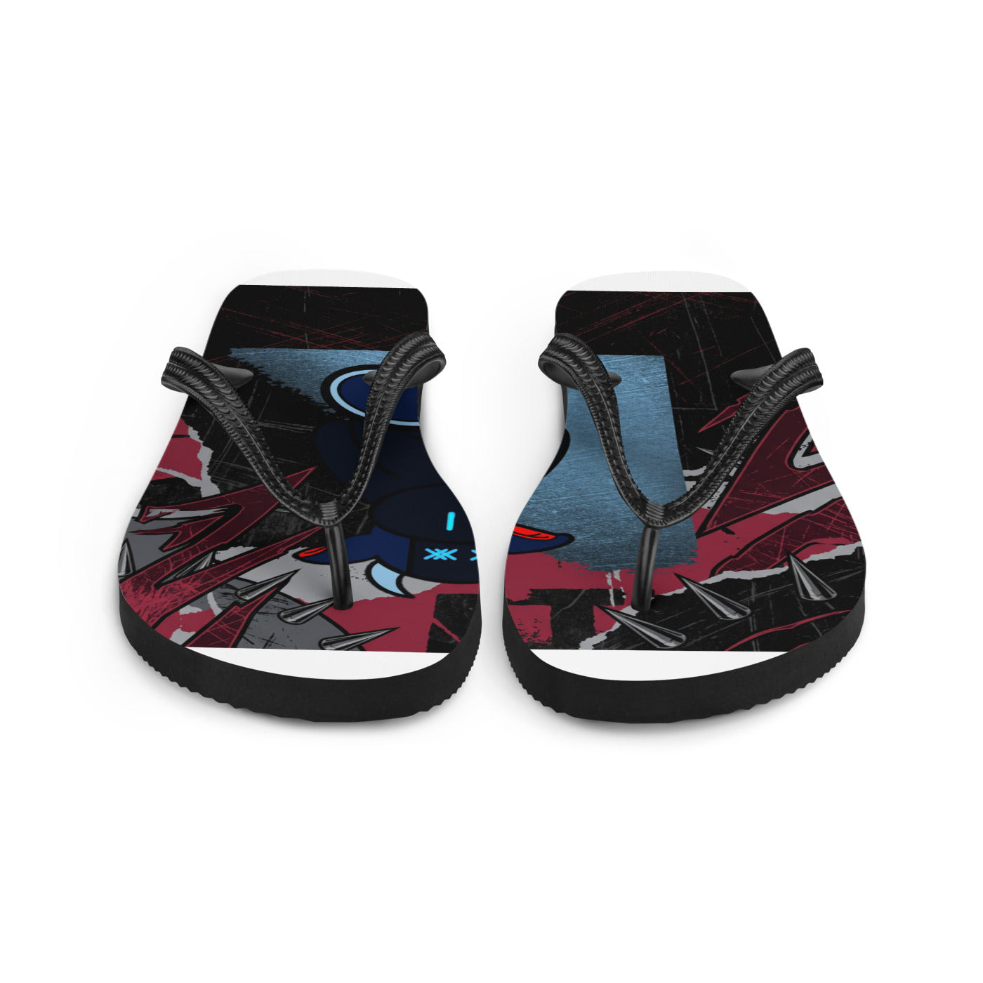 Pocket Cows Sublimation Flip Flops — No Bull Left — Design 743
