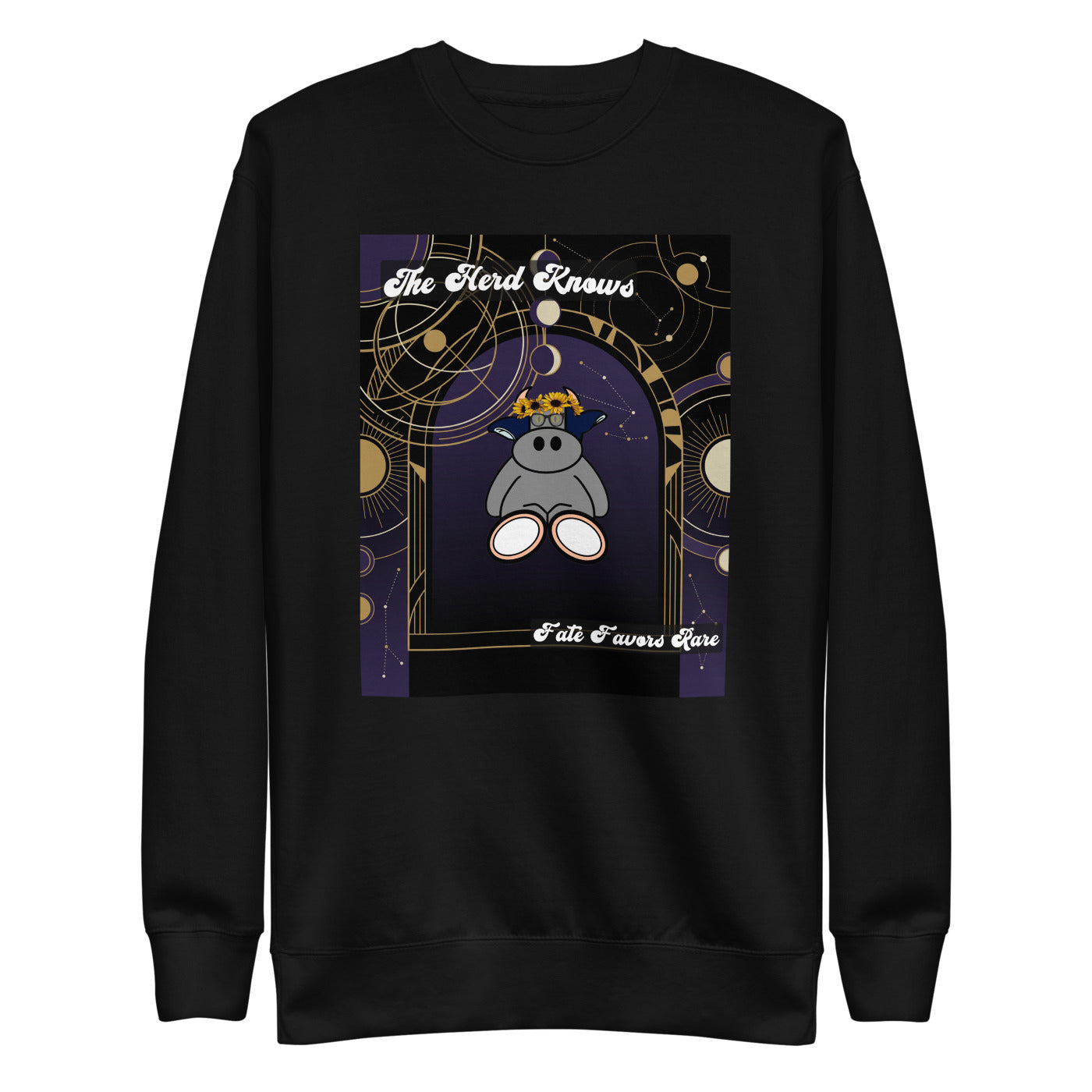 Pocket Cows Crewneck — Written In The Herd — Design 323